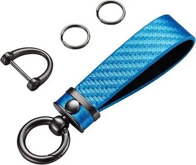 Sapphire Carbon-Look Racing Keyring