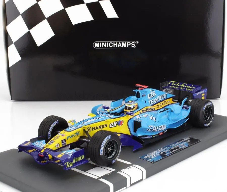 Royal Blue Open-Wheel Racer 1:18 Die-Cast Model