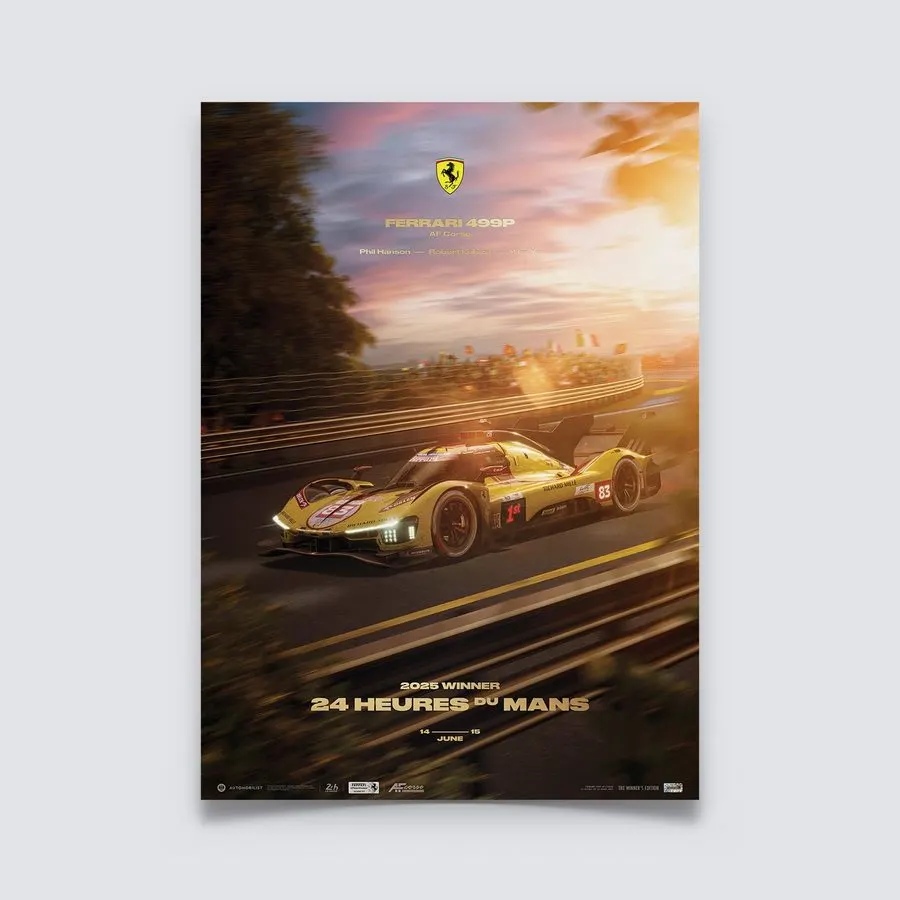Endurance Motorsport Framed Print — Scarlet