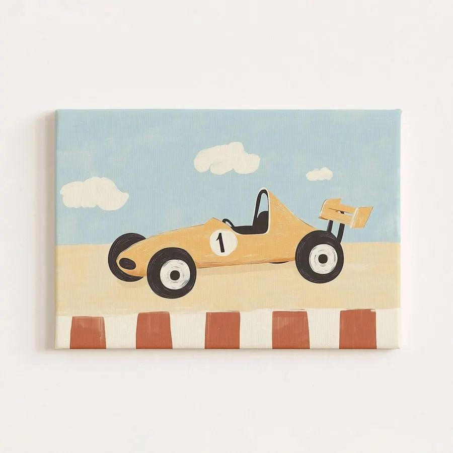 Touring Motorsport Framed Print — Cobalt