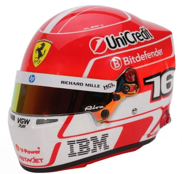 Scarlet Replica Racing Helmet 1:2 Display