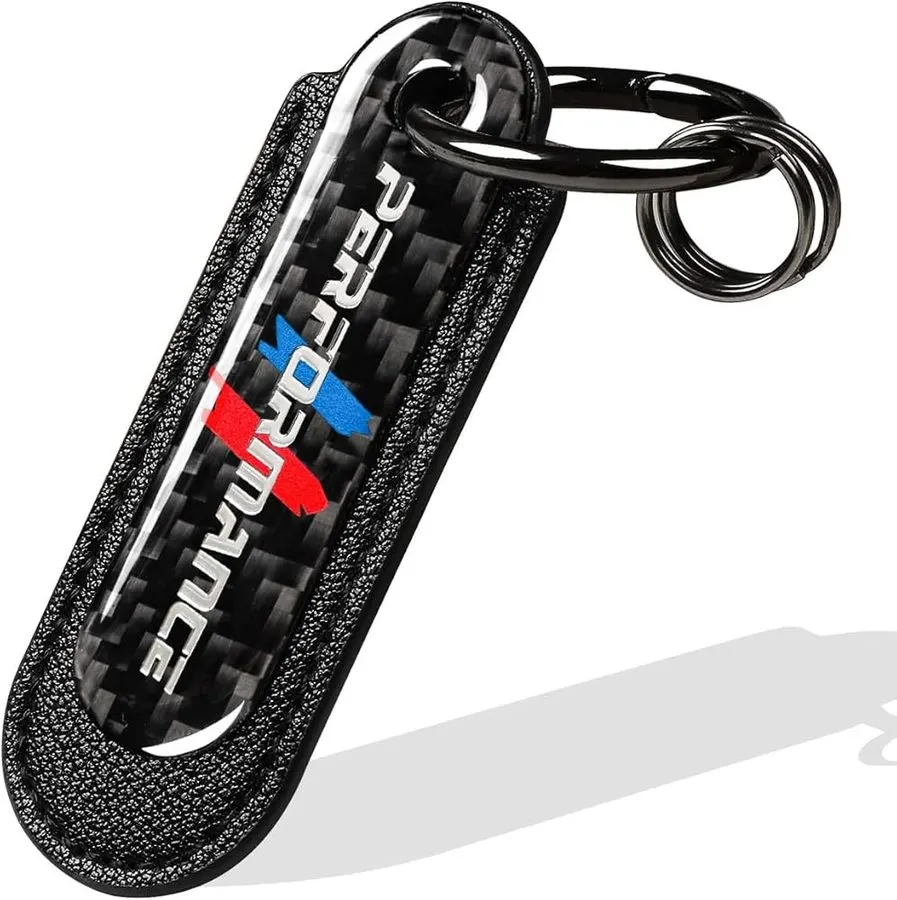Carbon Carbon-Look Racing Keyring