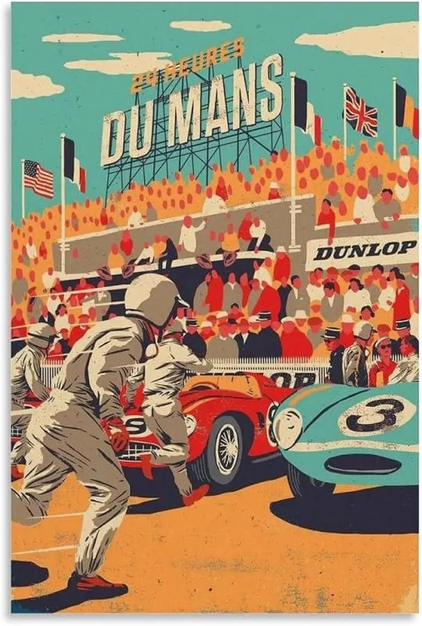Endurance Motorsport Framed Print — Ivory