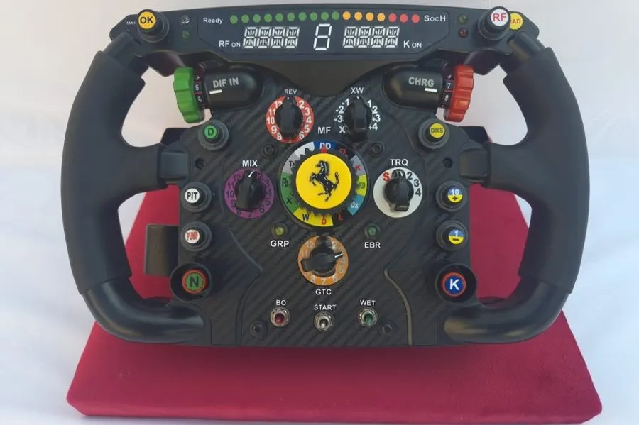 Titanium Replica Racing Steering Wheel Display