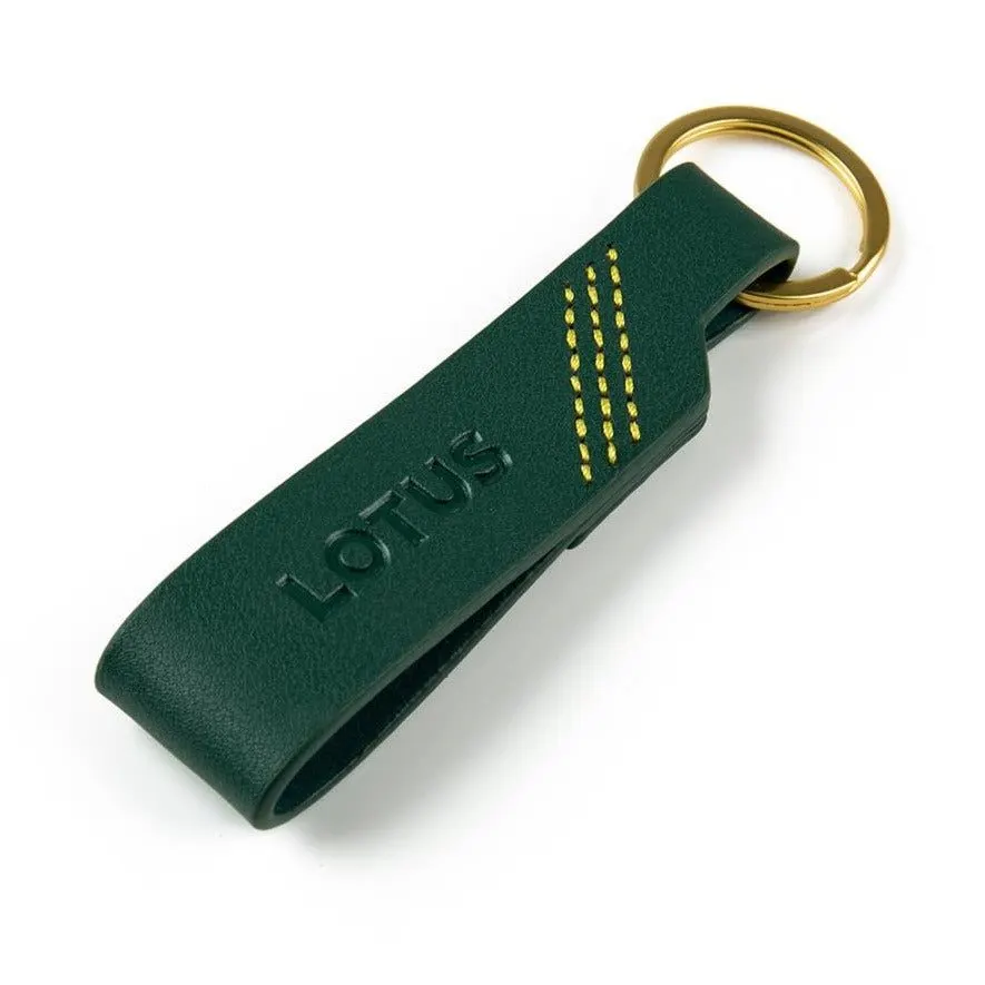 Racing Green Carbon-Look Racing Keyring