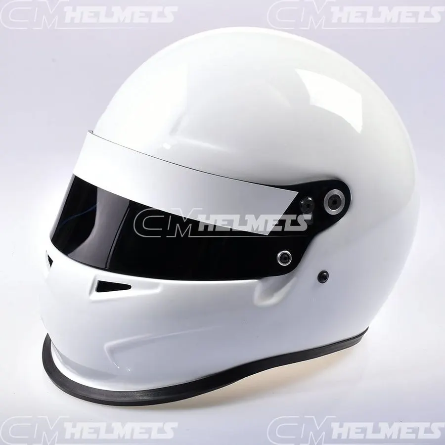 Pearl White Replica Racing Helmet 1:2 Display