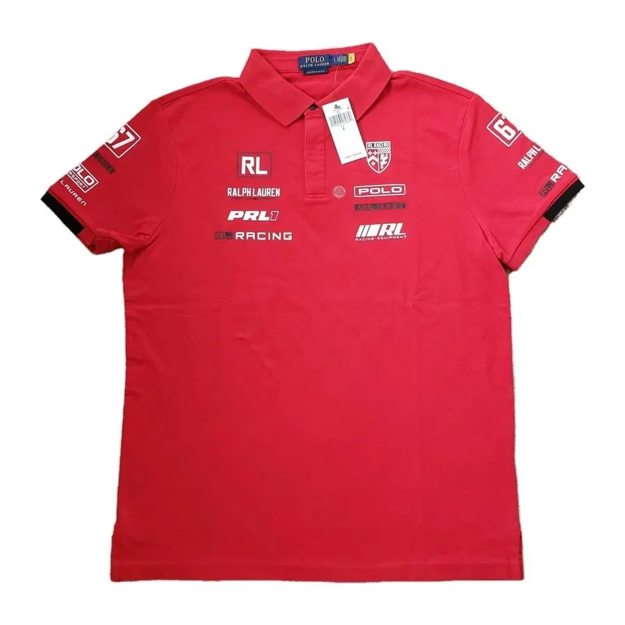 Scarlet Team-Style Racing Polo