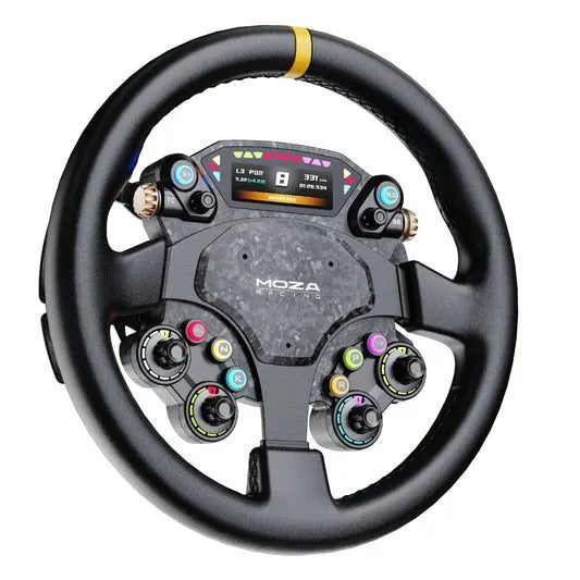Silver Replica Racing Steering Wheel Display
