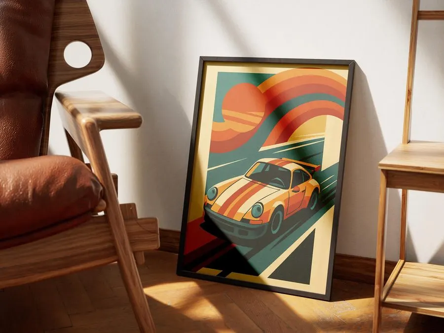 Touring Motorsport Framed Print — Racing Green
