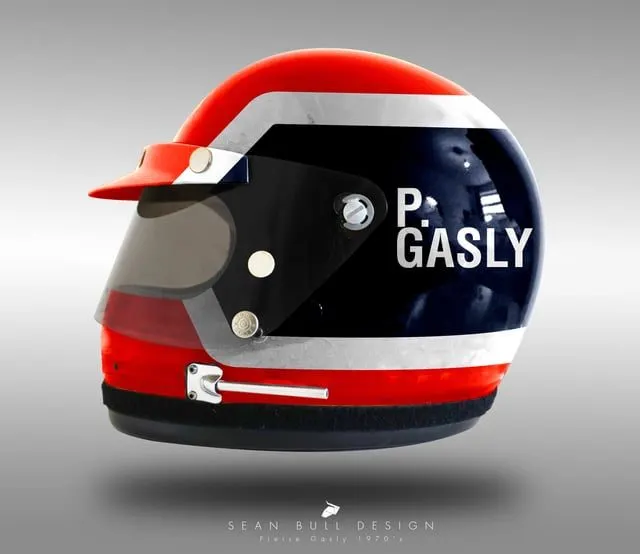 Retro Collector Helmet — Crimson Livery