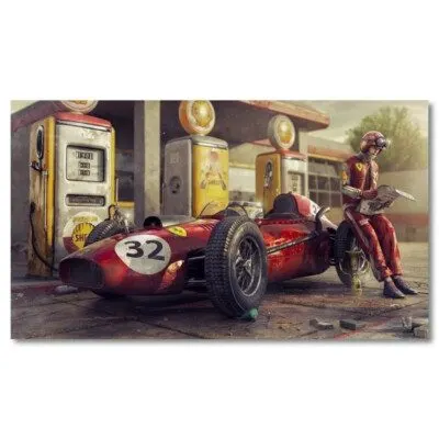 Touring Motorsport Framed Print — Bronze