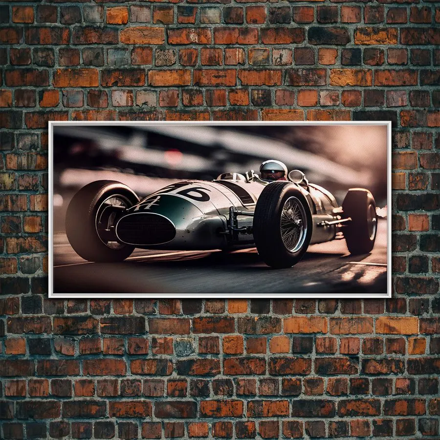 Classic Motorsport Framed Print — Bronze