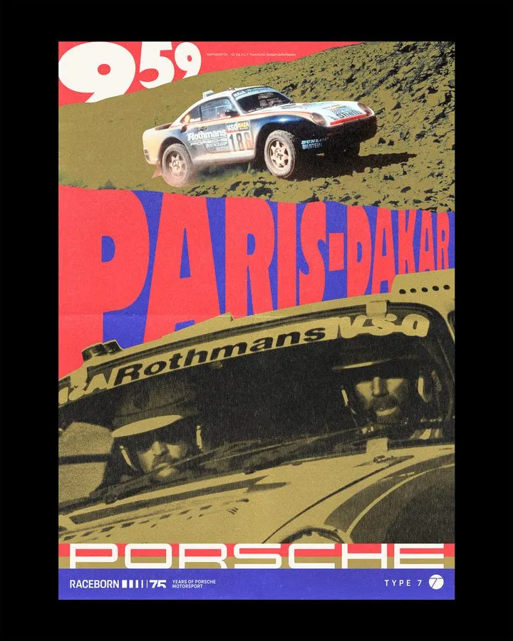 Retro Motorsport Framed Print — Racing Green