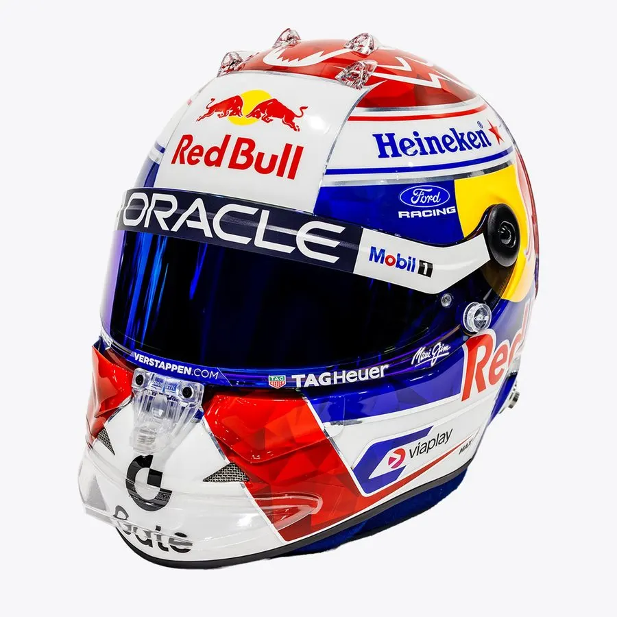 Classic Race Collector Helmet — Scarlet Livery