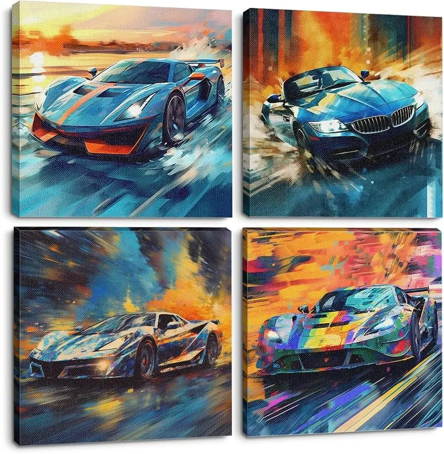 Rally Motorsport Framed Print — Amber · Full Lock Studio