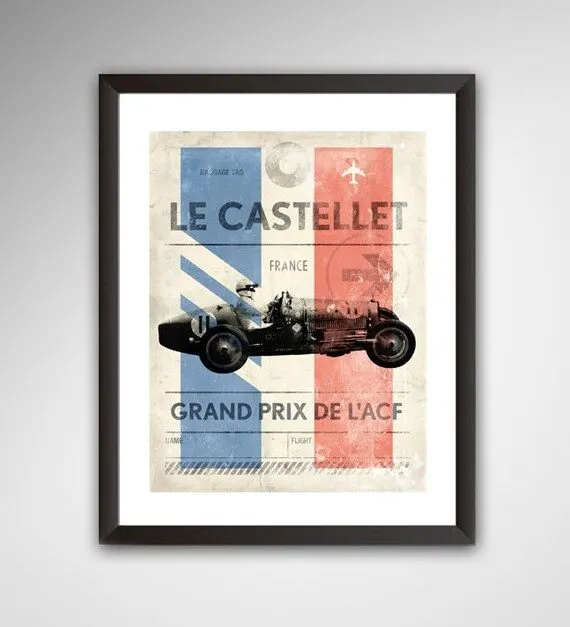 Classic Motorsport Framed Print — Midnight