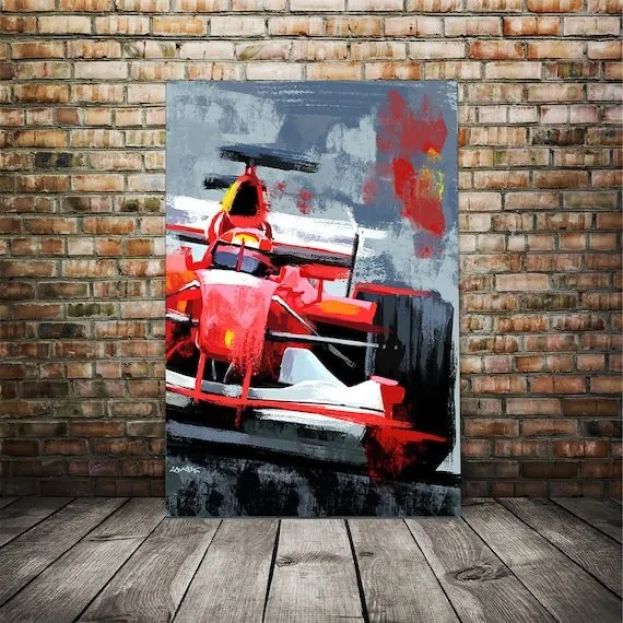 Classic Motorsport Framed Print — Scarlet