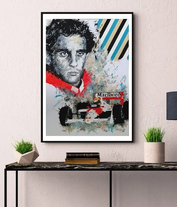 Circuit Motorsport Framed Print — Ivory