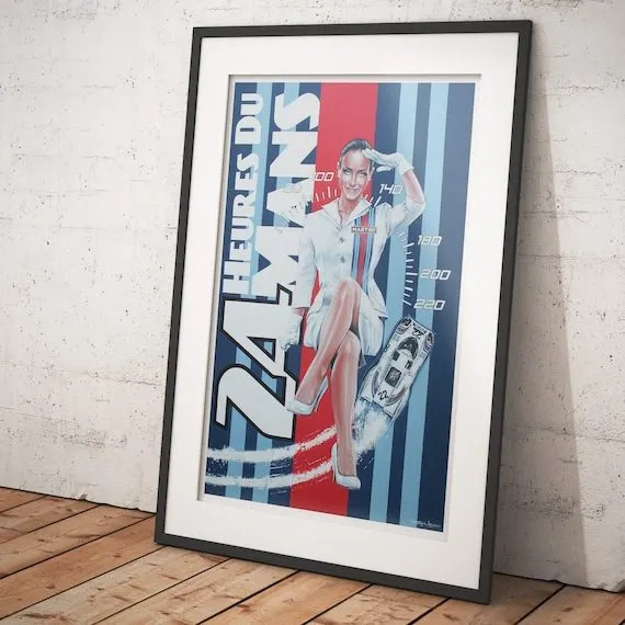 Circuit Motorsport Framed Print — Scarlet