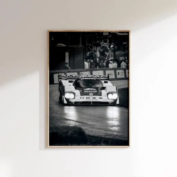 Endurance Motorsport Framed Print — Matte Black