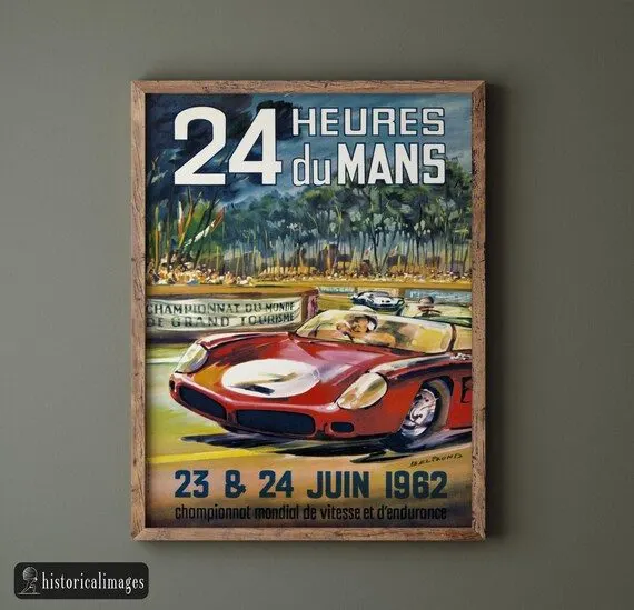 Endurance Motorsport Framed Print — Amber · Full Lock Studio