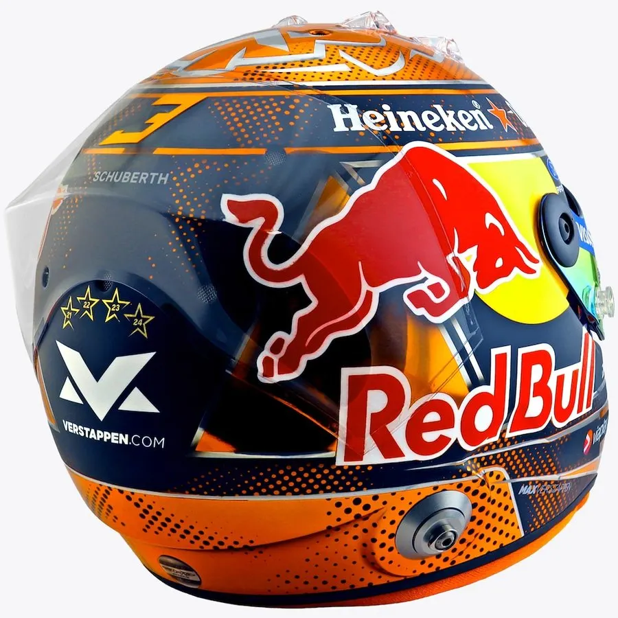 Retro Collector Helmet — Amber Livery · Redline Reserve