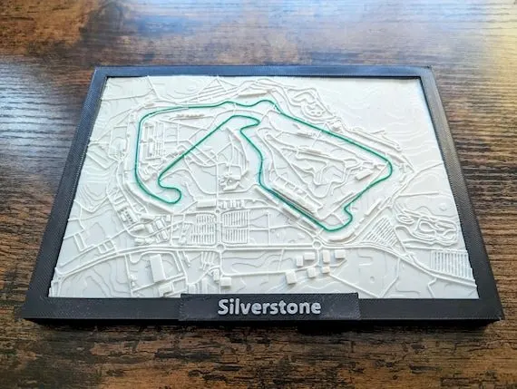 Vintage-style Motorsport Framed Print — Graphite
