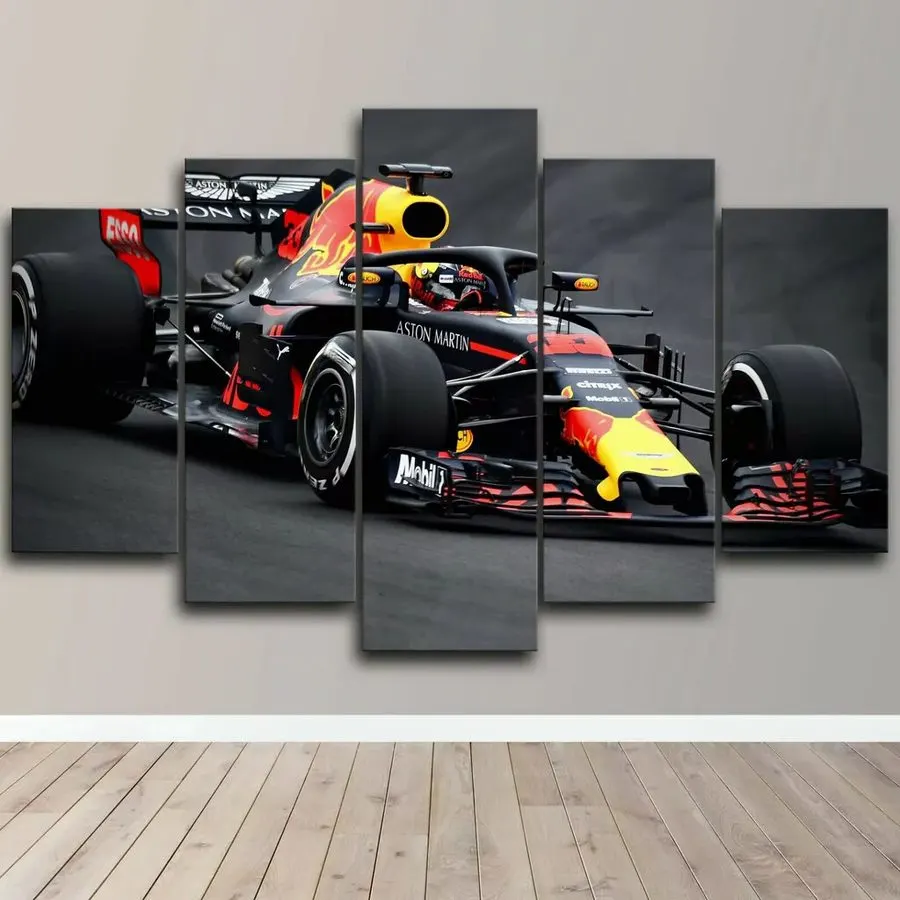 Modern Motorsport Framed Print — Graphite