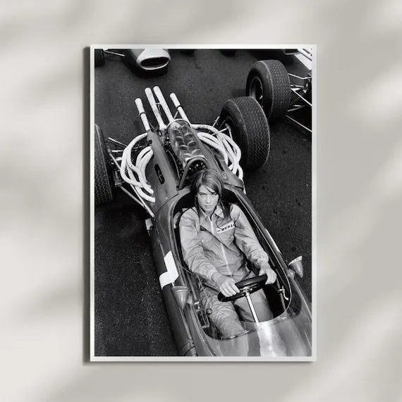 Rally Motorsport Framed Print — Silver