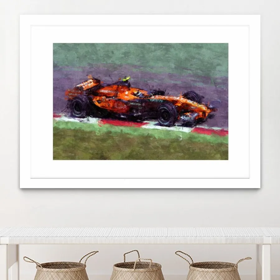 Touring Motorsport Framed Print — Onyx