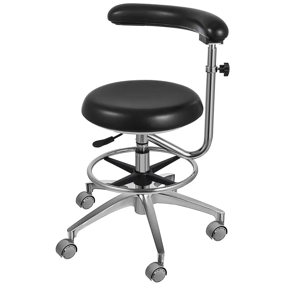 Ergonomic Dental Assistant Stool with Armrest