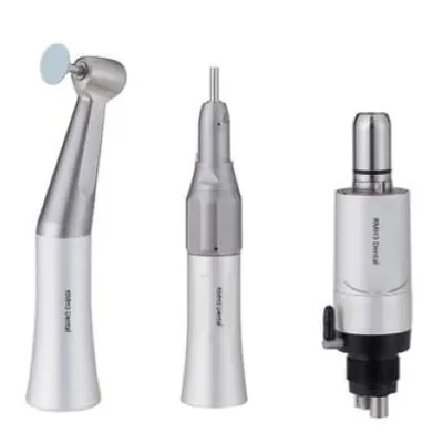 Titanium Straight Handpiece 1:1, Fiber Optic, Cellular LED