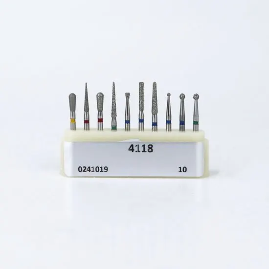 Zirconia Diamond Bur Set (8 pcs + Bur Block)