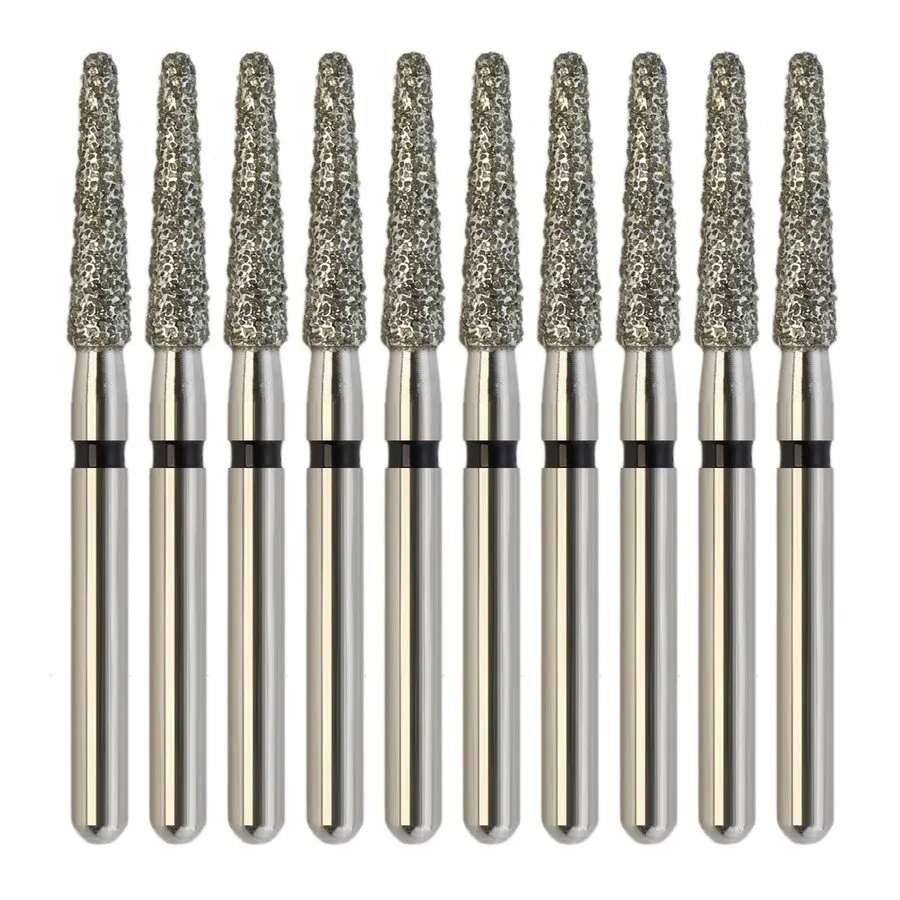 Zirconia Diamond Bur, Taper Round-End FG (5-Pack)