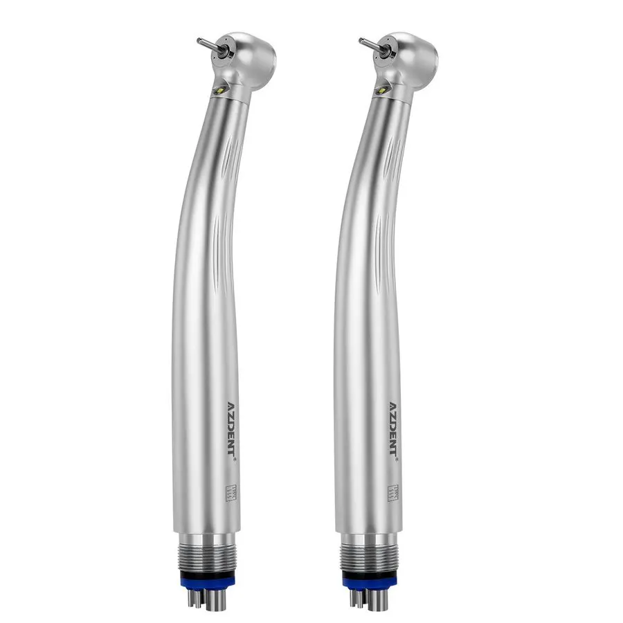 Torque Head Ceramic Bearing LED High-Speed Handpiece, Triple Spray, 4-Hole