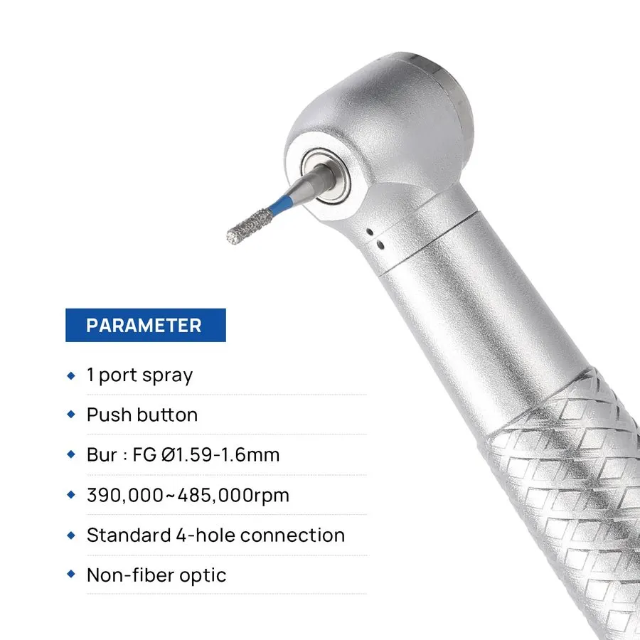 Mini Head High-Speed Air Turbine, 4-Hole Coupler