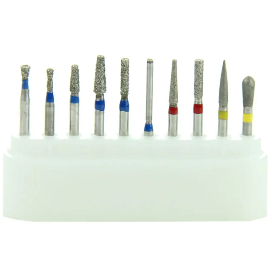 FG Diamond Bur Assorted Starter Pack (25 Burs, Mixed Shapes)
