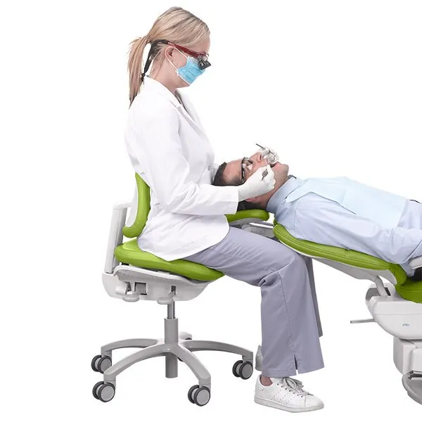 Saddle Dental Operator Stool, Microfibre