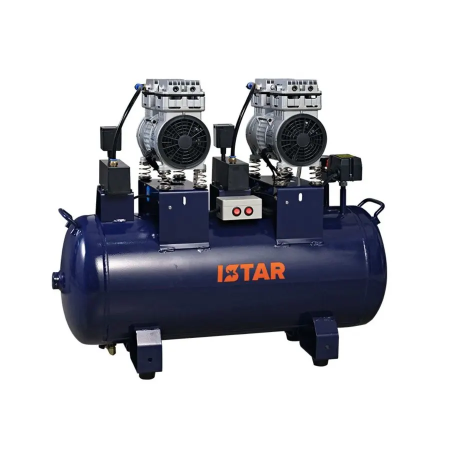 Oil-Free Silent Air Compressor 70L (4 Chairs)