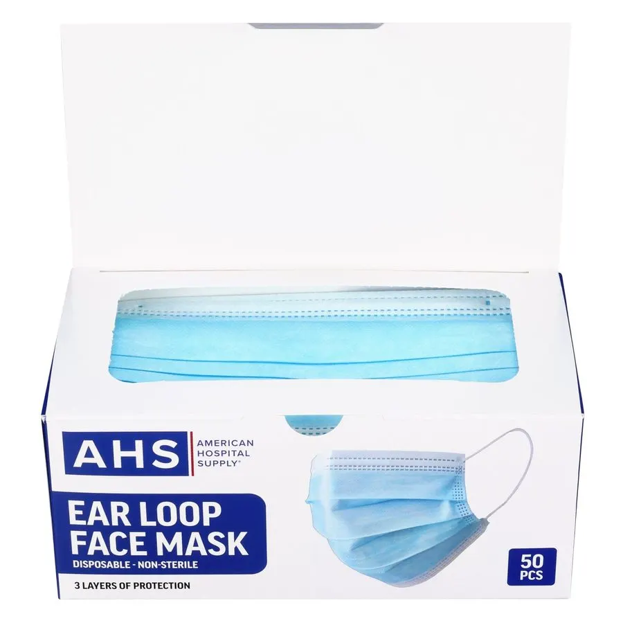 Medical Earloop Face Masks (50-Pack)