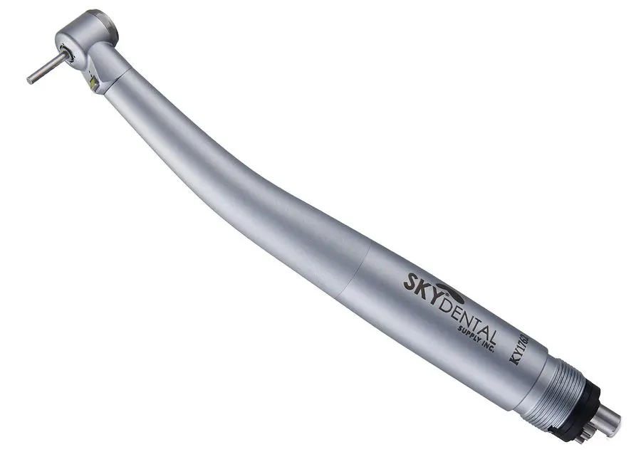 Push Button Ceramic Clean-Head High-Speed Handpiece, Four-Way Spray, 4-Hole