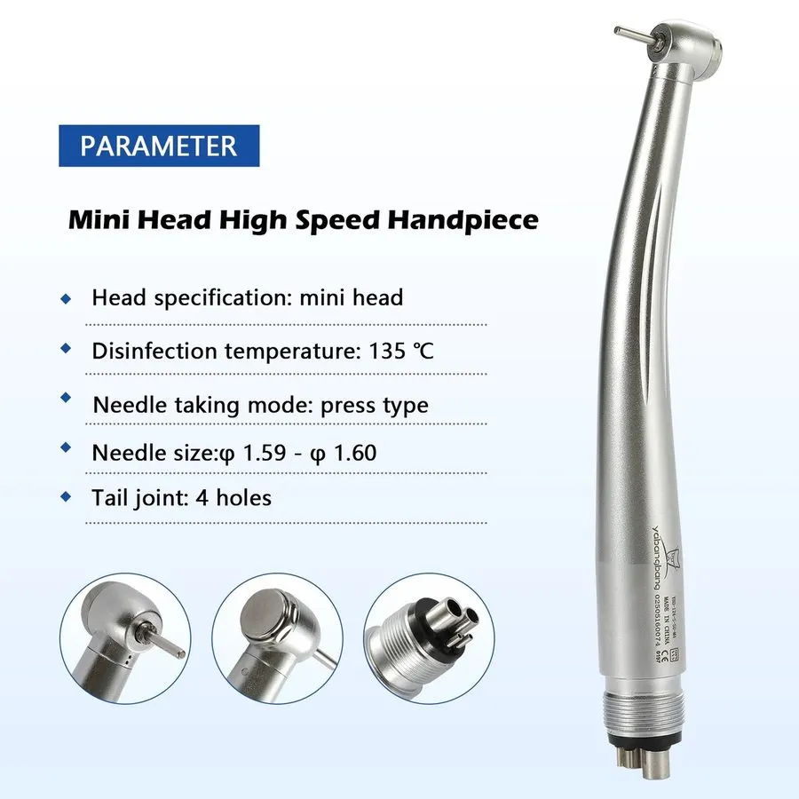 Value House-Brand High-Speed Turbine, Standard Head, Single Spray, 4-Hole