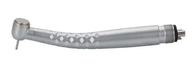 Titanium 45 Degree Mini Head Fiber Optic High-Speed Handpiece, Quad Spray, 4/6-Hole