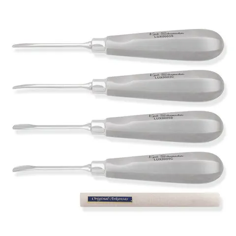 Luxating Elevator Set of 4 + Sharpening Stone