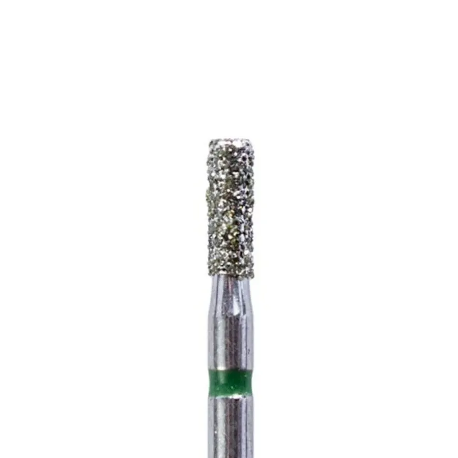 FG Cylinder Flat-End Diamond Bur 835-014 Super-Fine (Yellow Band)