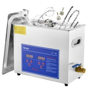 Digital 6L Ultrasonic Cleaner with Basket & Timer