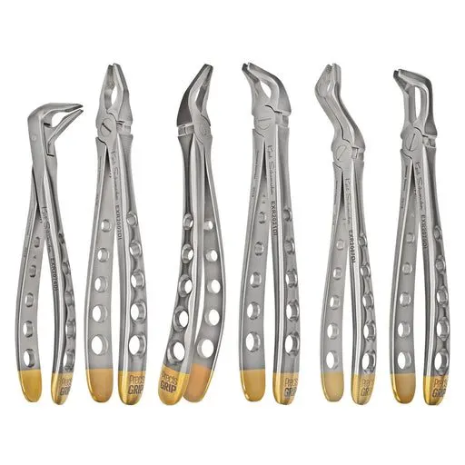 PrecisGrip Diamond-Coated Extraction Forceps Set (6)