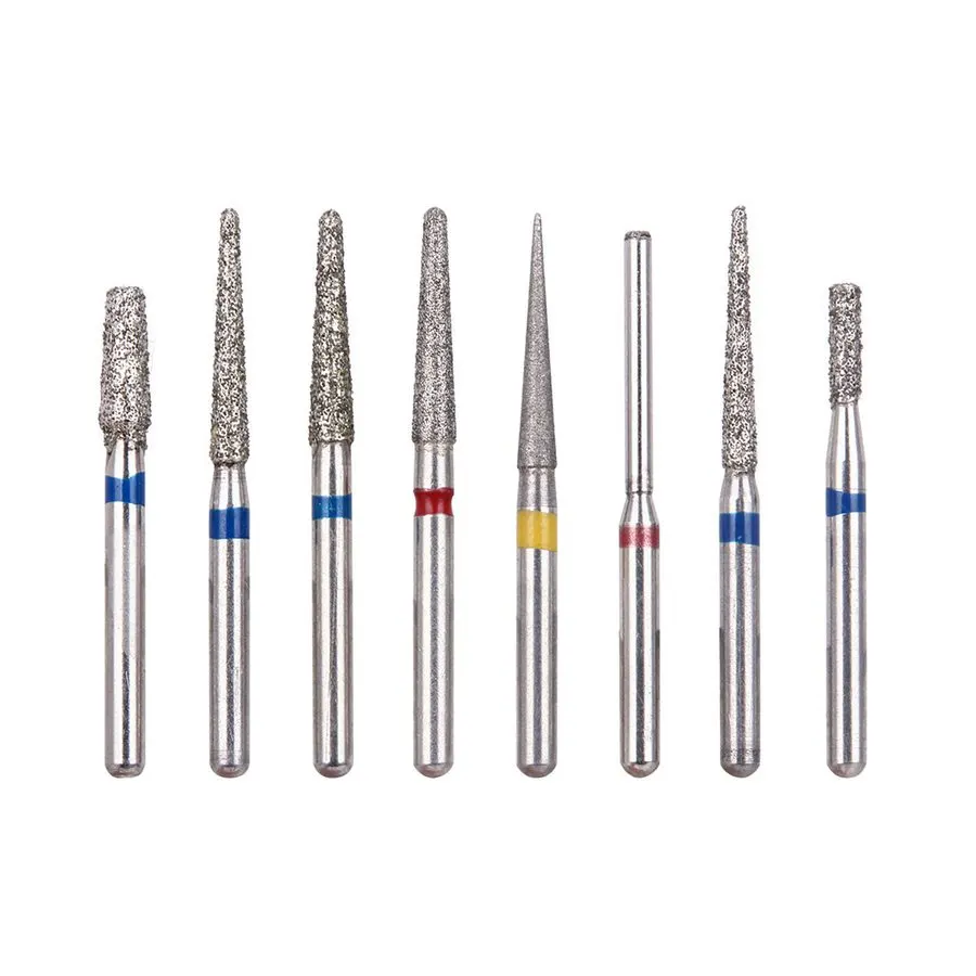 FG Diamond Bur Crown Prep Kit (8-Piece Assorted)