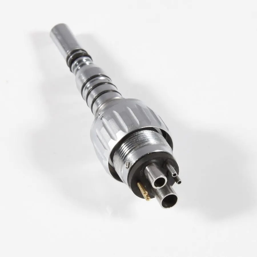 Fiber Optic Standard Head High-Speed Turbine + 6-Hole LED Coupler — Kairon Endodontics