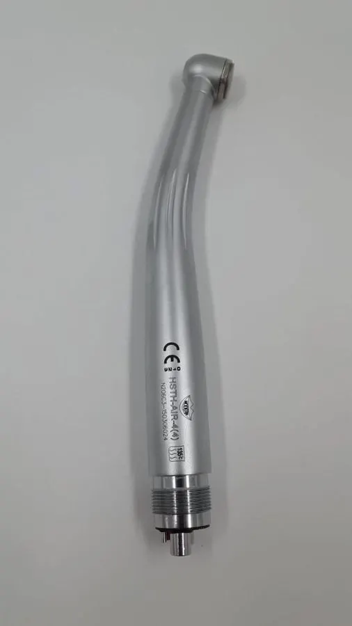 Titanium 45 Degree Standard Head Fiber Optic High-Speed Handpiece, Quad Spray, 4/6-Hole